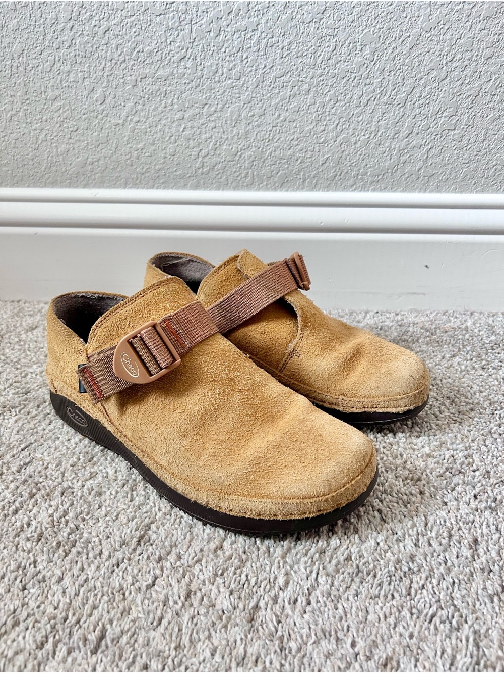 Chaco Size 8 Women's Paonia Casual Textured Leather Shoes In Caramel Brown